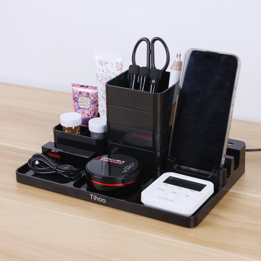 Amazon.co.jp: デスクオーガナイザー USBポート付き ABS樹脂 Amazon.co.jp: デスクオーガナイザー USBポート付き ABS樹脂