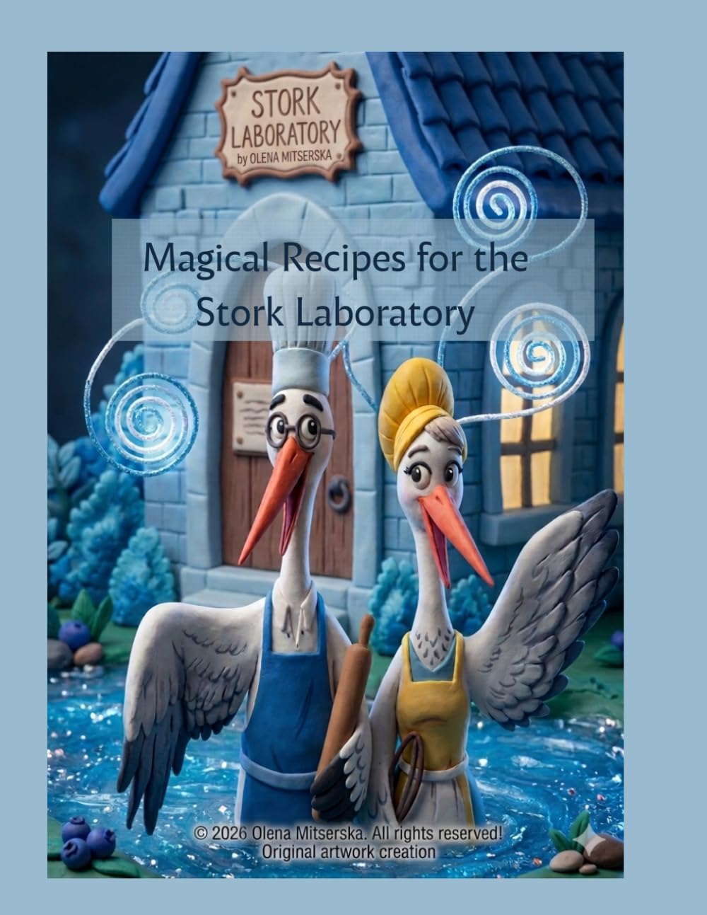 Magical Recipes for the Stork Laboratory: A Bilingual Coloring Book for Children and Dreamers (English - German)
