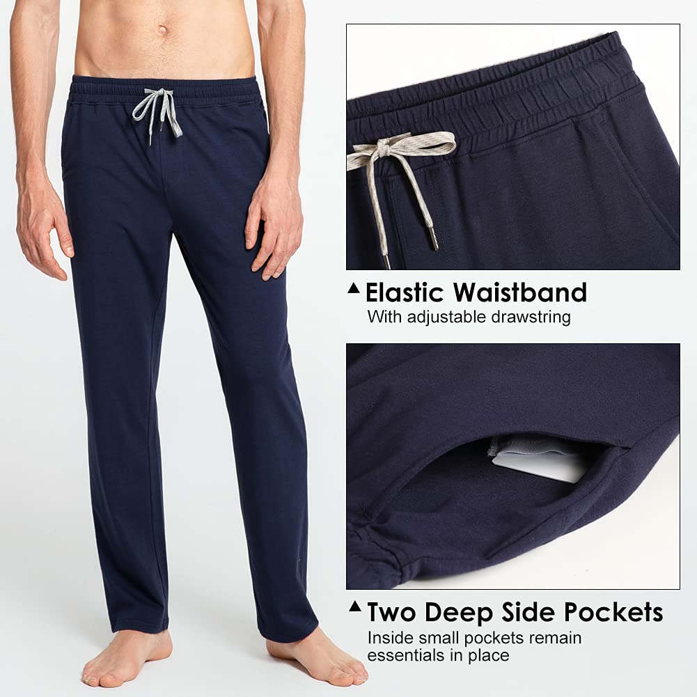 maamgic Pantalon de Yoga Homme Elastique Pantalon Décontracté Respirant Pantalon de Pyjama dans Salle de Gym