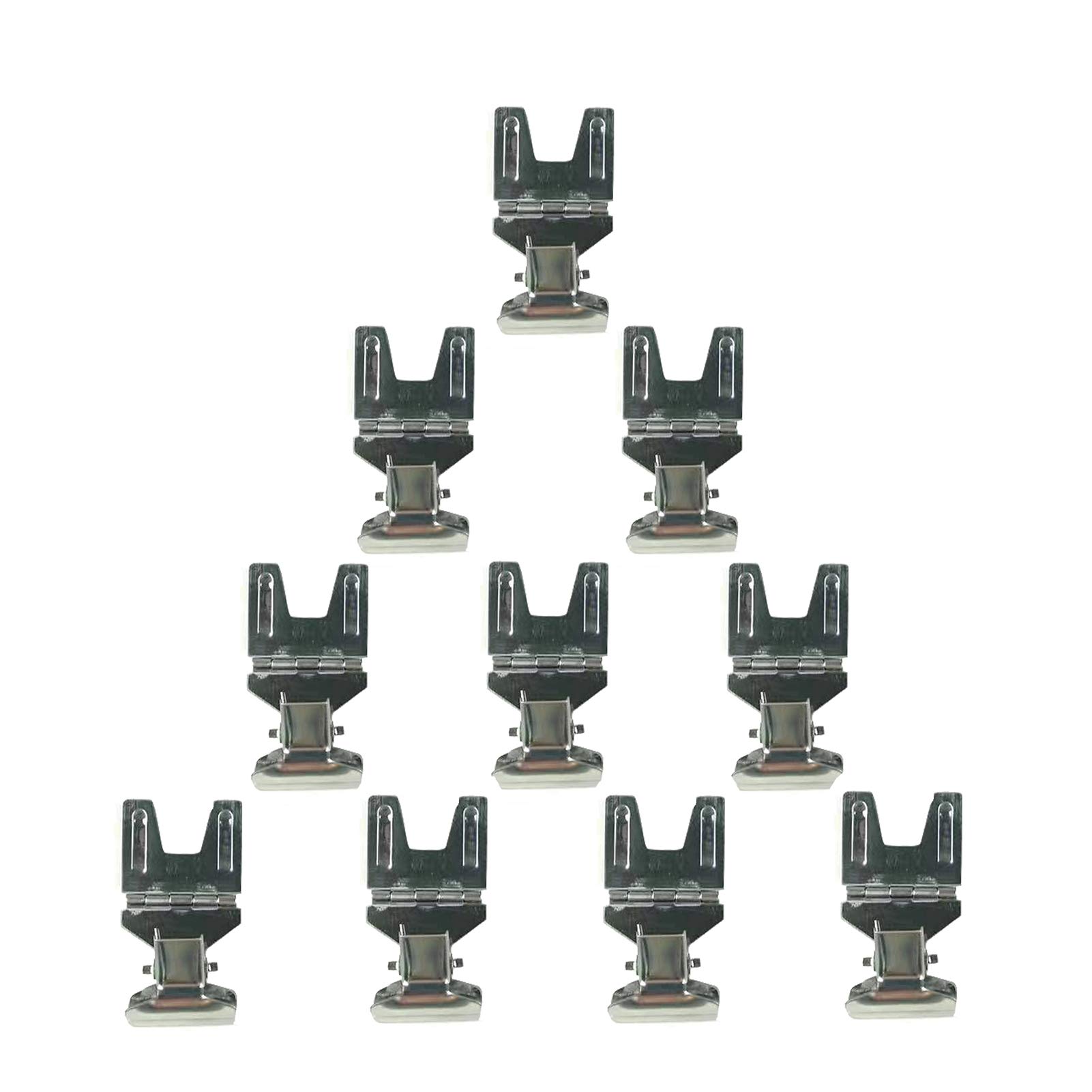 Metal POP Clip Sign Stand Holder, Bread Store Price Tag Card Holder, Advertising Display Clip Holder (Silver, 10Pack)