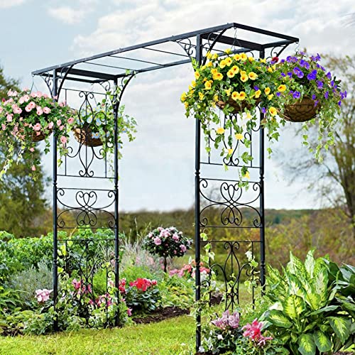 Souarts Artificial Wisteria Basket Artificial Vine Flowers For Hanging Basket, Hanging Flowers Simulation Flowers Vine Wedding Bouquet Home Outdoor Decoration (B-Blue, 4.5Cm-Set Of 2) #TOP4