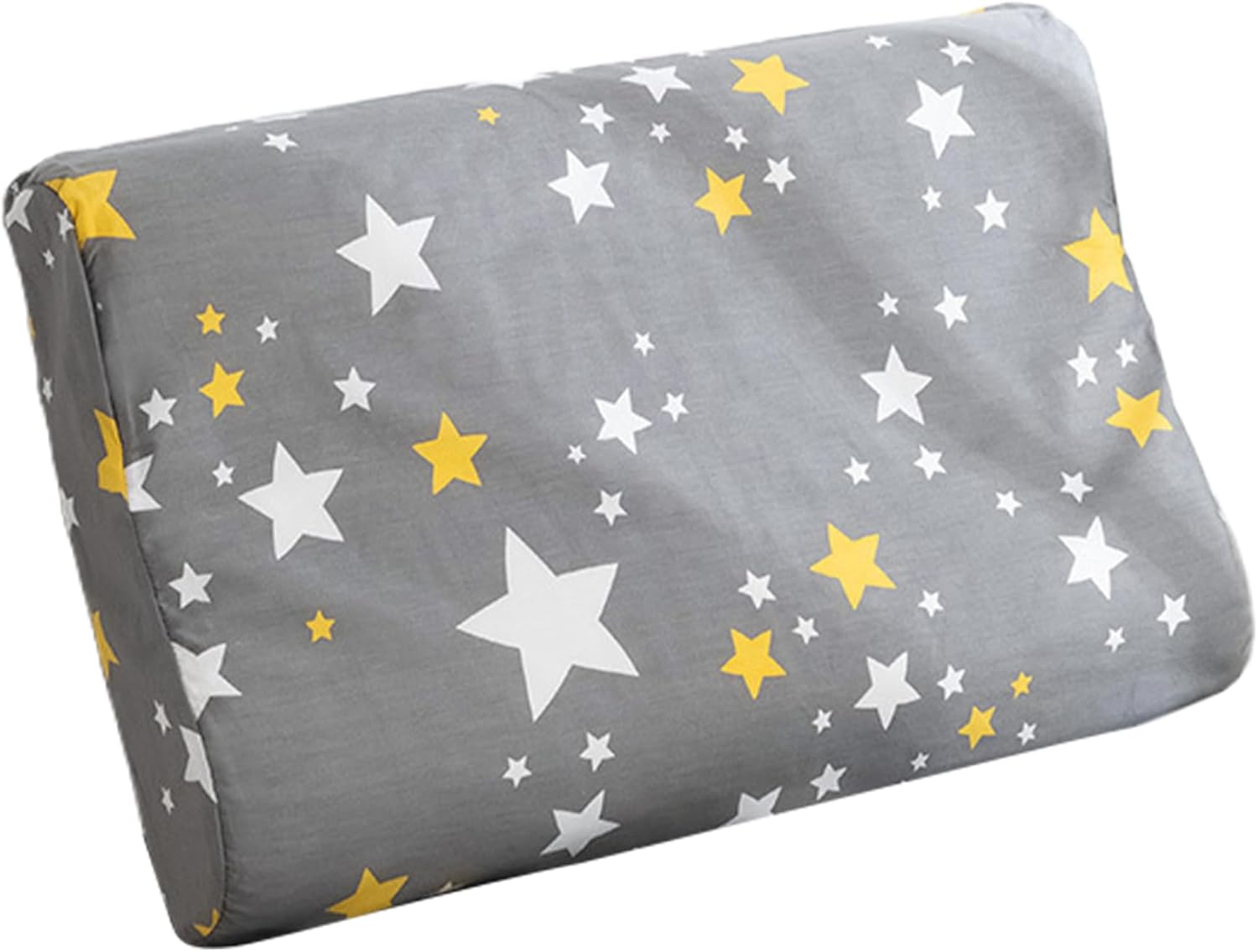 (Similar)Contour Pillow Cover Cotton 16x24in Star Pattern Cute Contour Pillow Case with Zipper Closure Breathable Hand Washable Foldable Vibrant Cover