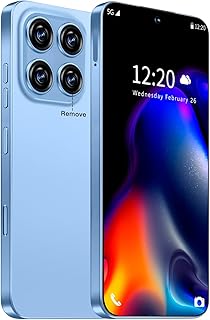 MMY 16PROMA X Unlocked Cell Phone,6.99" HD Screen Unlocked Phones,12+512GB Android 14 7000mAh Long Battery Life Smartphone,5G/Dual SIM/Fingerprint Button Unlock/Photos/Face ID (Blue)