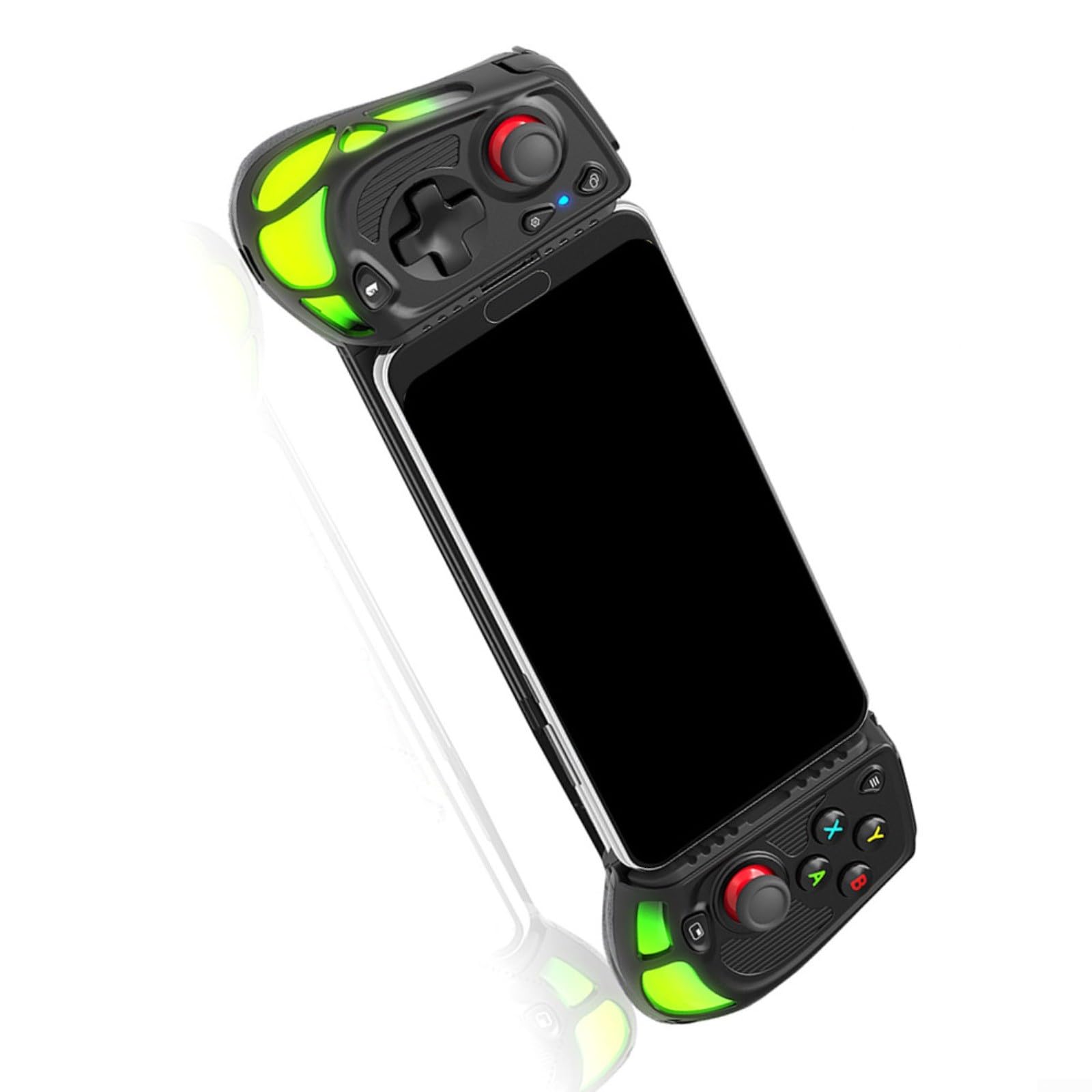 Glomc Rgb Controller di Gioco Mobile Effetto Hall No per DRIFT, Impugnatura Ergonomica Tasti Macro Per Android 8+ Per Ios 14+ Dispositivi