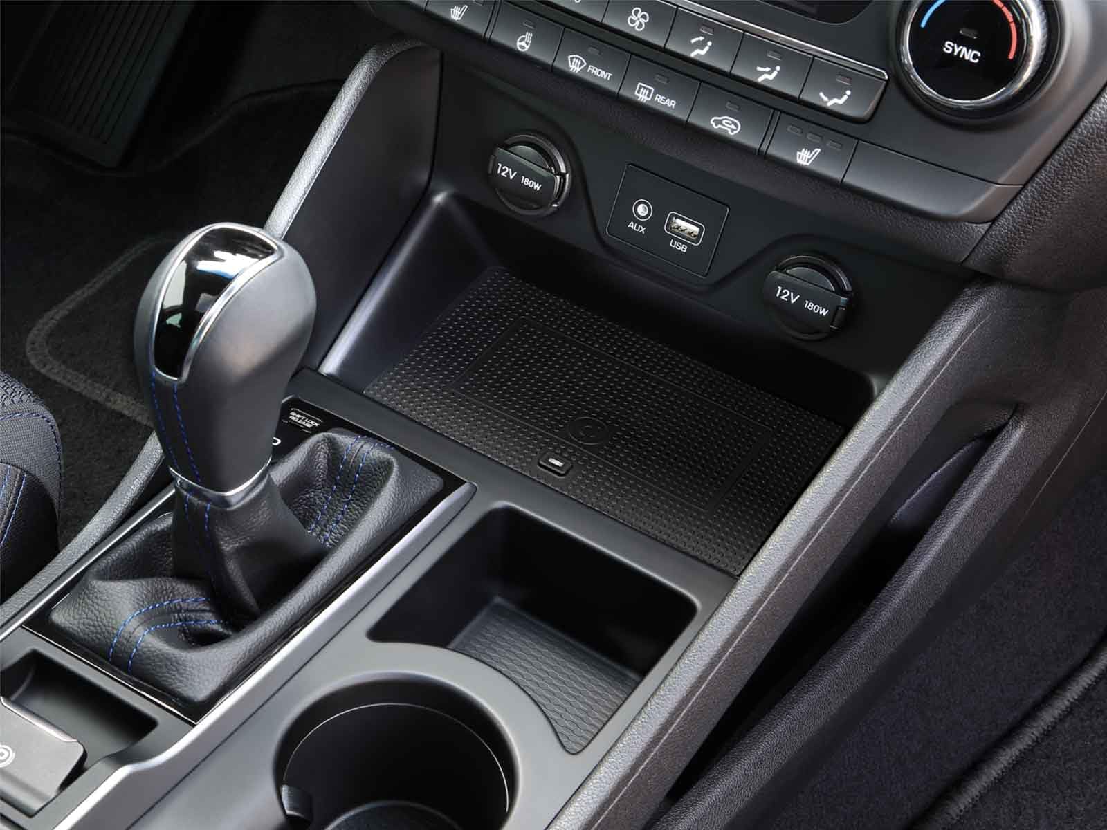 INBAY Uchwyt samochodowy na telefon komórkowy, 10 W, indukcyjny/bezprzewodowy, pasuje do Hyundai Tucson (TL) 07/2015-12/2020 - uchwyt samochodowy akcesoria do wnętrza - Qi