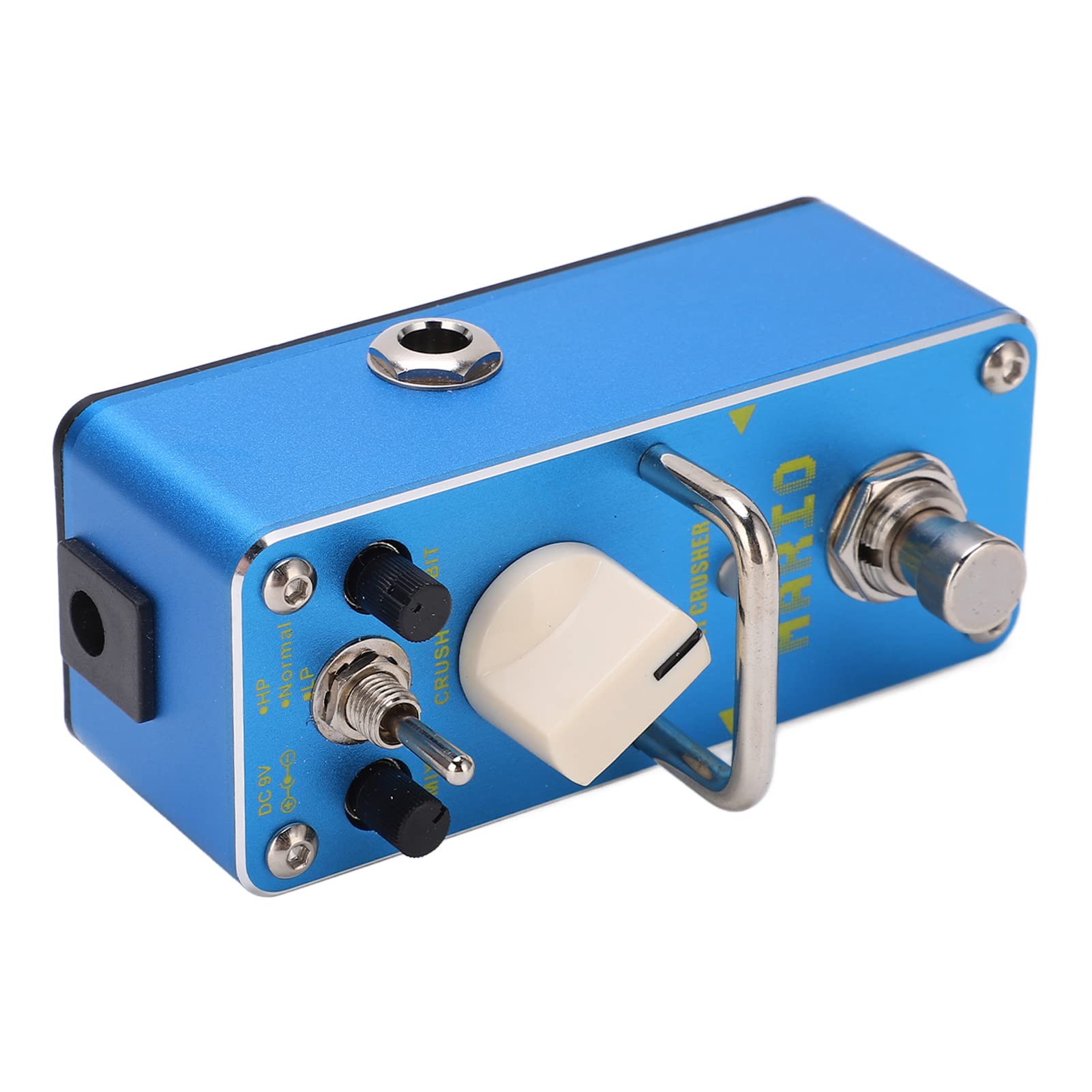 Pedal de Efecto de Guitarra Eléctrica, Trituradora de Brocas, True Bypass, Carcasa de Metal Ligera, Azul para Músicos