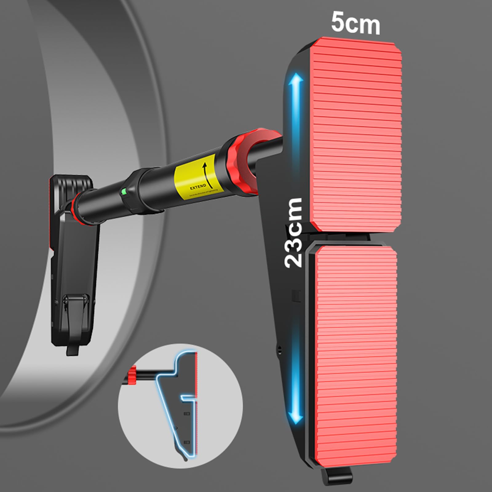 Barre per trazioni, telaio della porta, regolabile, per aperture delle porte, 76 – 95 cm, con bloccaggio, per telaio della porta, portata fino a 200 kg