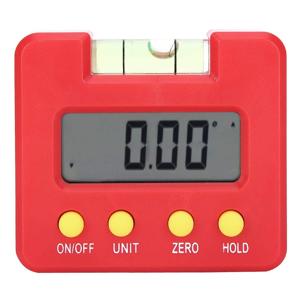 Digital Angle Gauge, 4x90° Inclinometer, 0.3° Accuracy Protractor