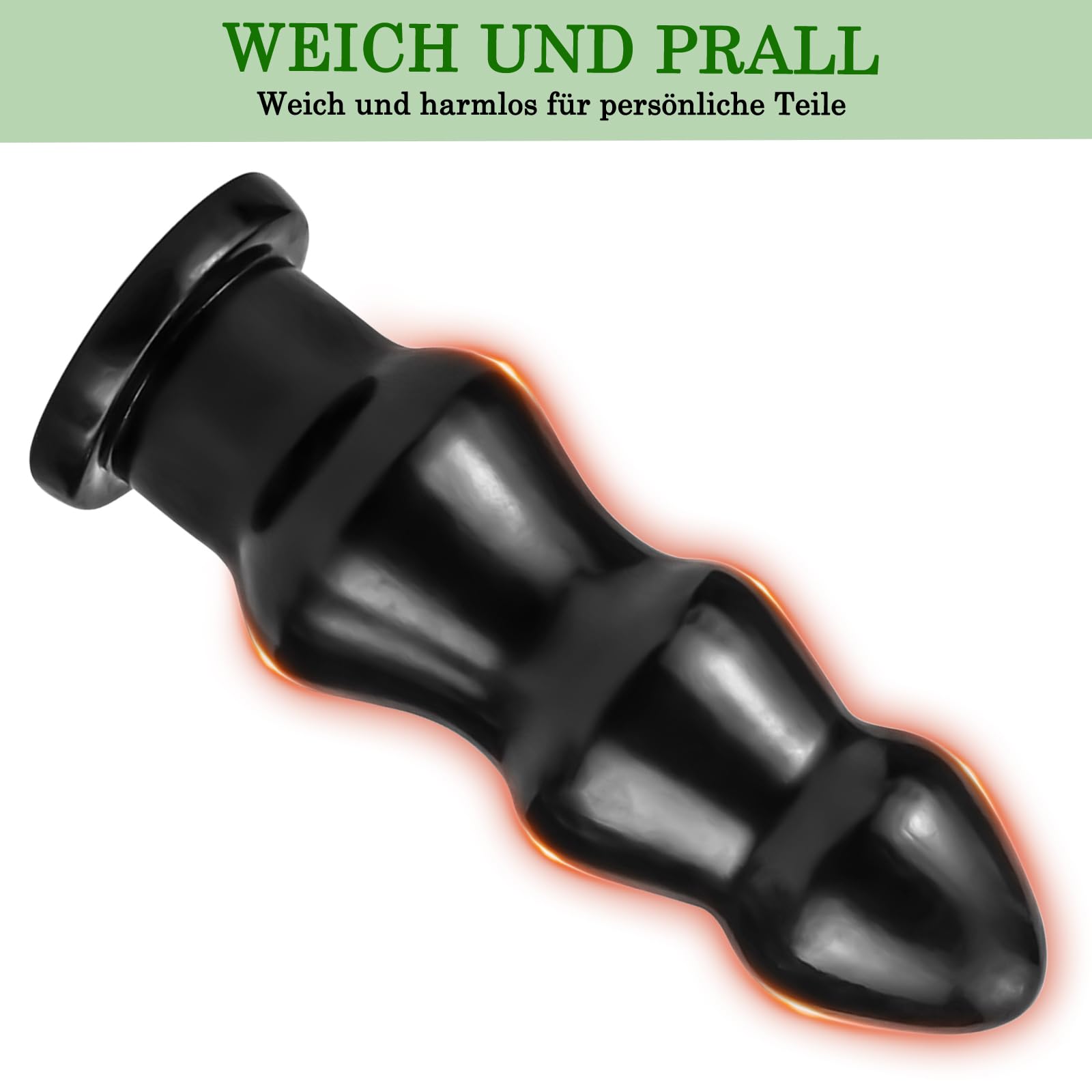 BDSMAGE Plug Anal con 3 bolas anales, Anal Juguetes Eróticos para Pareja Sexuales, Plugs Anaux Butt Plug pour Femmes Hommes, Juguetes Eróticos Sexuales (Negro)