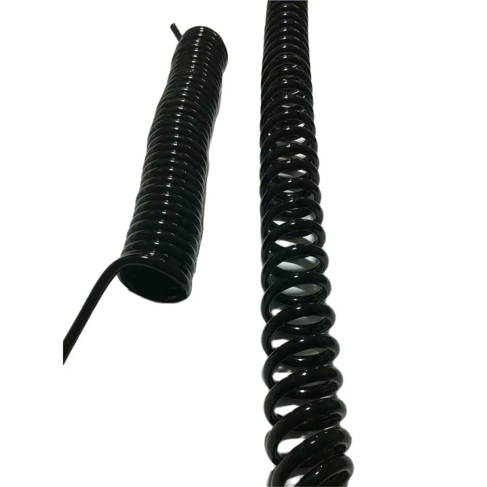 Câble réseau à double blindage Spring Line 2 20 AWG à 10 conducteurs – Spirale extensible jusqu'à 15 mètres(Stretch 14meter)