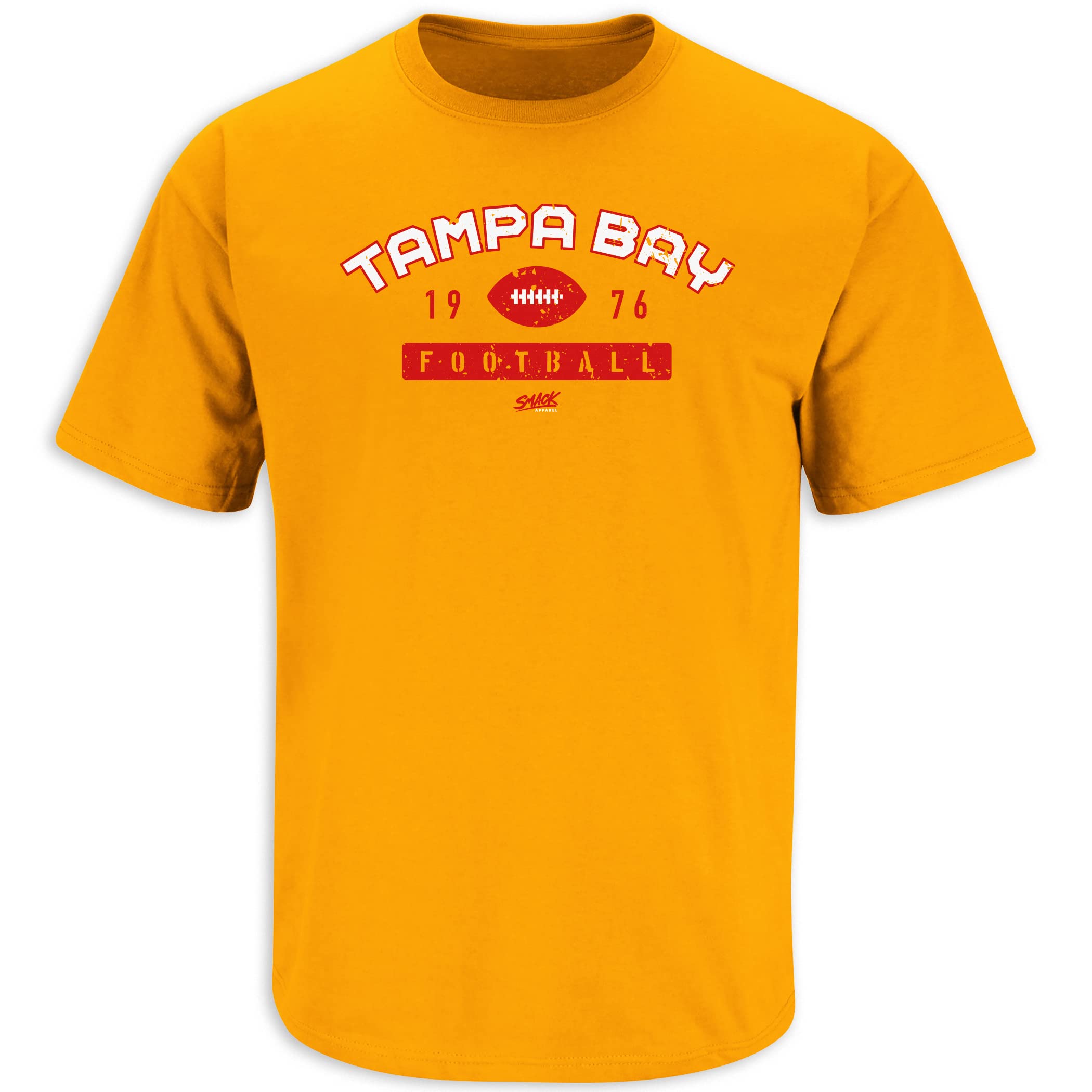 Tampa Bay Football T-Shirt for TB Football Fans (SM-5XL), Tennessee Orange Short Sleeve, S