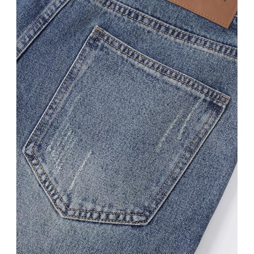 Men’s Baggy Distressed Jeans Wide Leg Vintage Washed Denim Pants with Light Rips for Streetwear and Daily Looks4