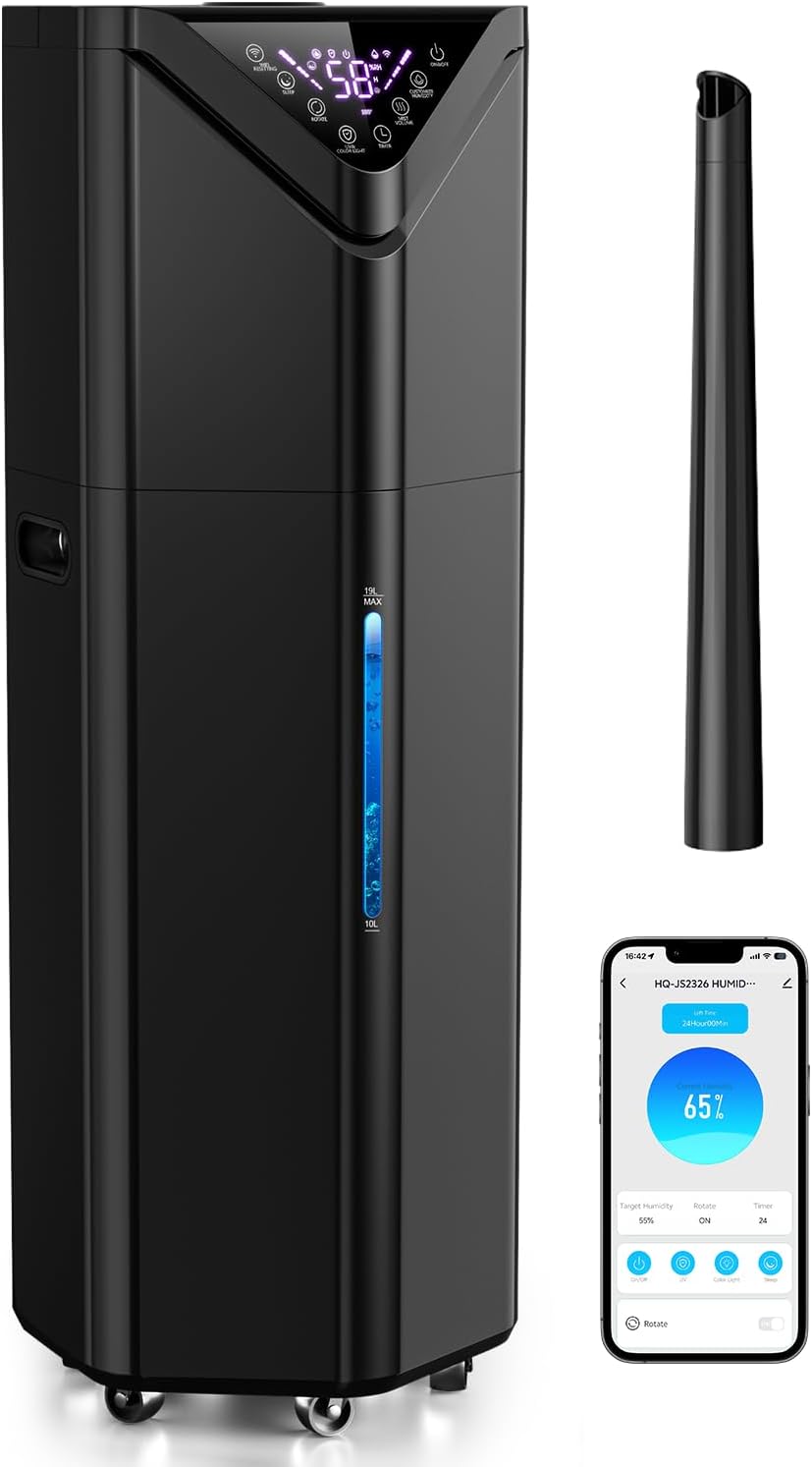 Amazon.com: AERZY 5Gal Humidifiers for Bedroom Large Room 2800ft², APP ...