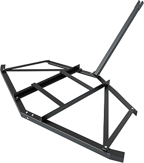 Hipicute Driveway Drag 72" Width,Heavy Duty Steel Driveway Drag,Driveway Tractor Harrow with 2 Adjustable Bars, Driveway Grader for ATV, UTV, Garden Lawn Tractors