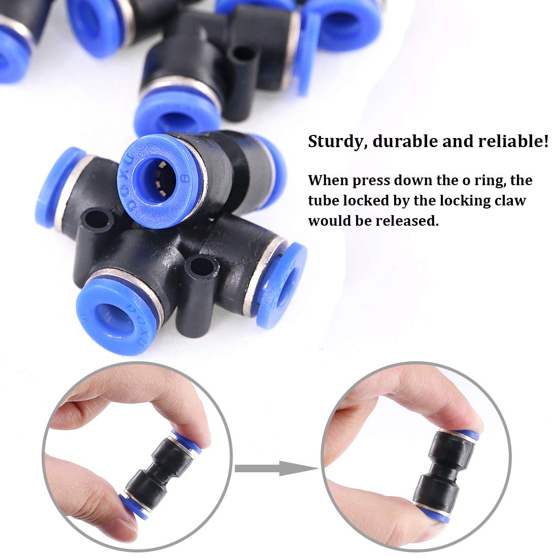 Best Promo Hilitchi 12 Pcs 5/16” 8mm Od Plastic Push to Connect Fittings Kit Pneumatic 2 Elbows, 2 Union Tee, 2 Y Spliters 2 Straight Unions, 2 Cross Unions, 1 Manifold and Hand Valves-8mm Combo Pack Hottest Sales Hilitchi 12 Pcs 5/16” 8mm Od Plastic Push to Connect Fittings Kit Pneumatic 2 Elbows, 2 Union Tee, 2 Y Spliters 2 Straight Unions, 2 Cross Unions, 1 Manifold and Hand Valves-8mm Combo Pack