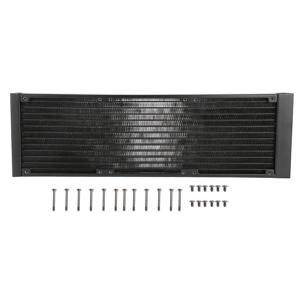 12 Tubes Échangeur de Chaleur pour Ordinateur G1 4 Fils Séparateur D'eau Tube de Refroidisseur D'eau pour Pc 120mm 120mm Radiateur Pc Radiateur Large compatibilité Le (360mm)