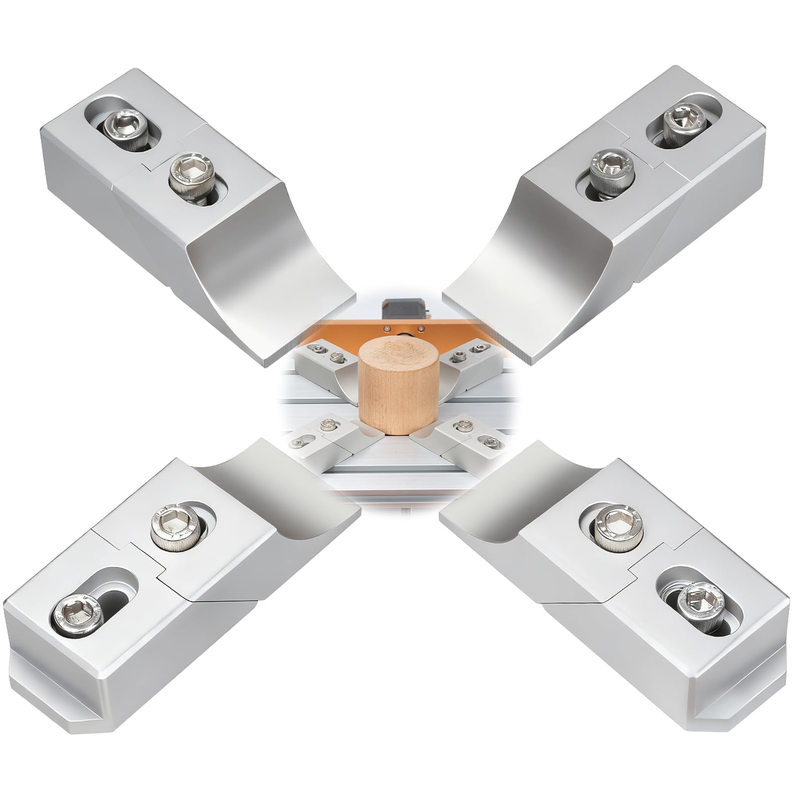 Étaux de serrage latéraux 60 kN en aluminium haute résistance pour CNC