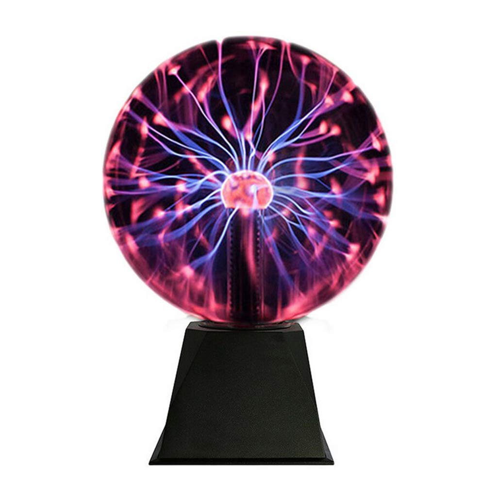 Sfera al plasma divertente sfera scienza globo da tavolo incandescente lampada glitter illuminazione 12,7 cm, 5 pollici