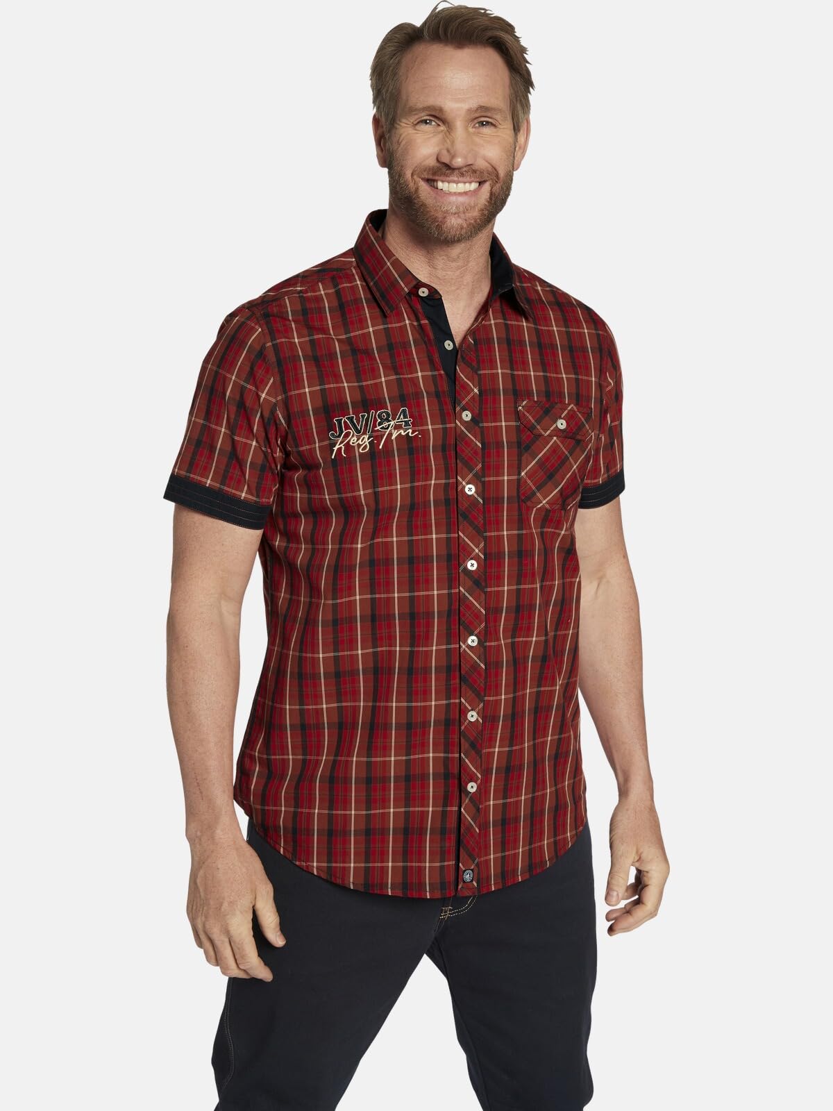 Jan Vanderstorm Camicia a maniche corte da uomo Emyls