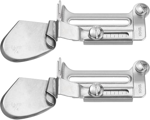 Miniatura 5 de HARFINGTON Carpeta de costura A11 de salida de 14 pulgadas, 2 unidades, plegadora plana con dobladillo enrollado ajustable, dispositivo de rizador