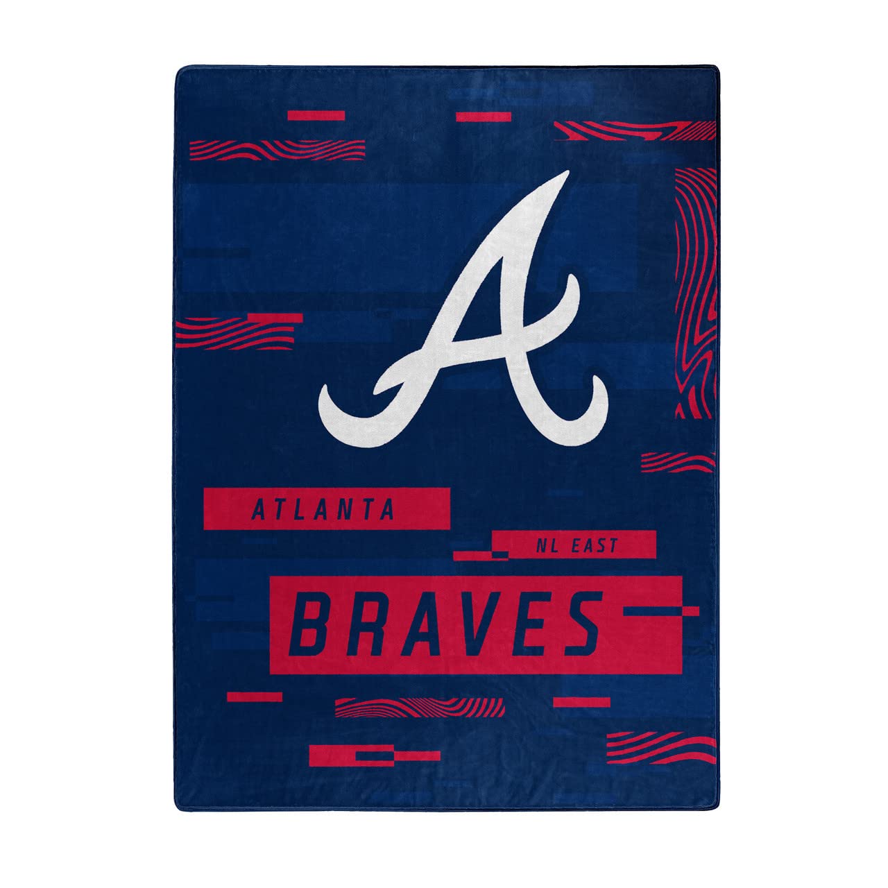 Northwest MLB Atlanta Braves Digitize 60”x80” Super Plush Rachel Blanket