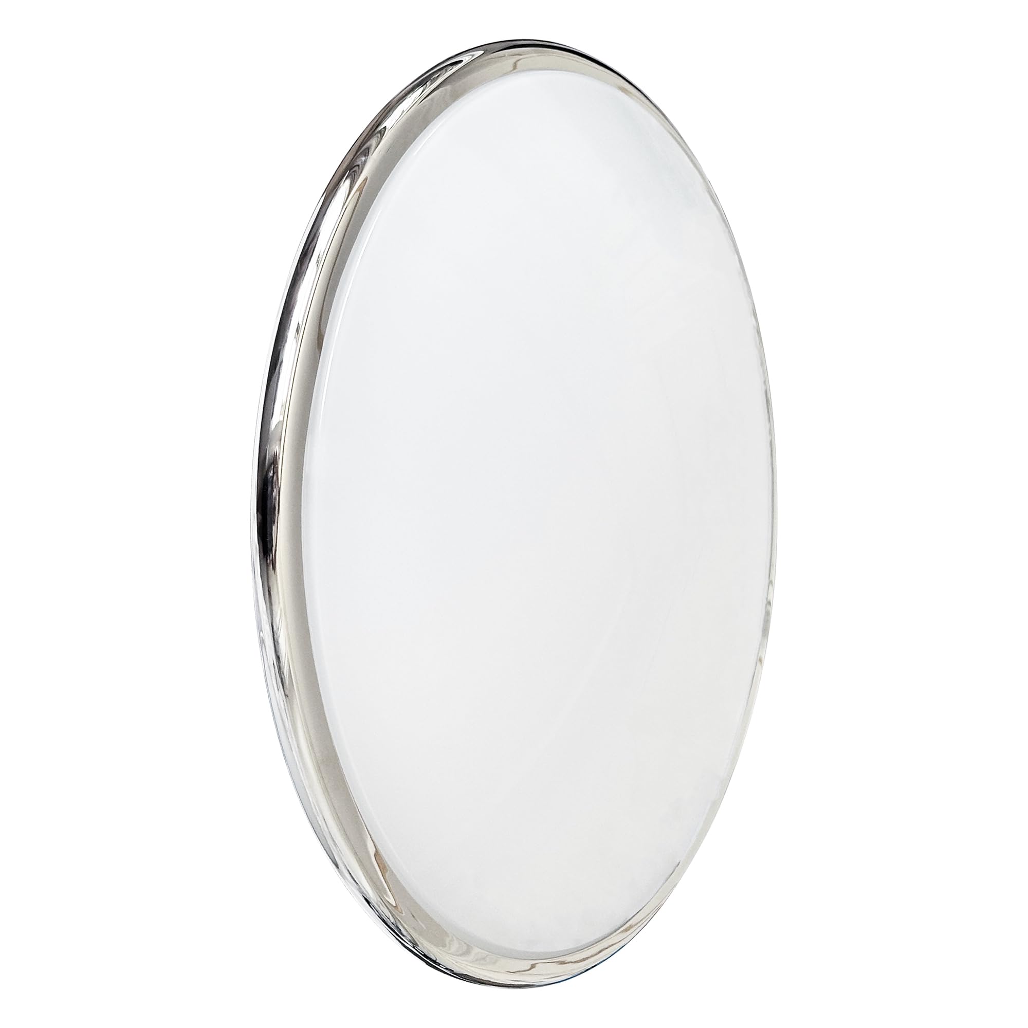 LED Wall & Ceiling Bulkhead Light Polished Chrome Round 4000K IP20 25W