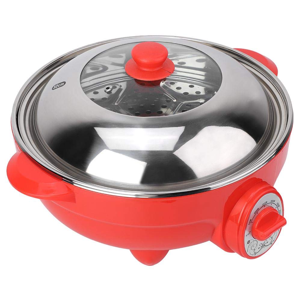 6L Multifunction Electric Pan Hot Pot BBQ Frying Kitchen Cook Grill 220V for Home Festival Party Dinner