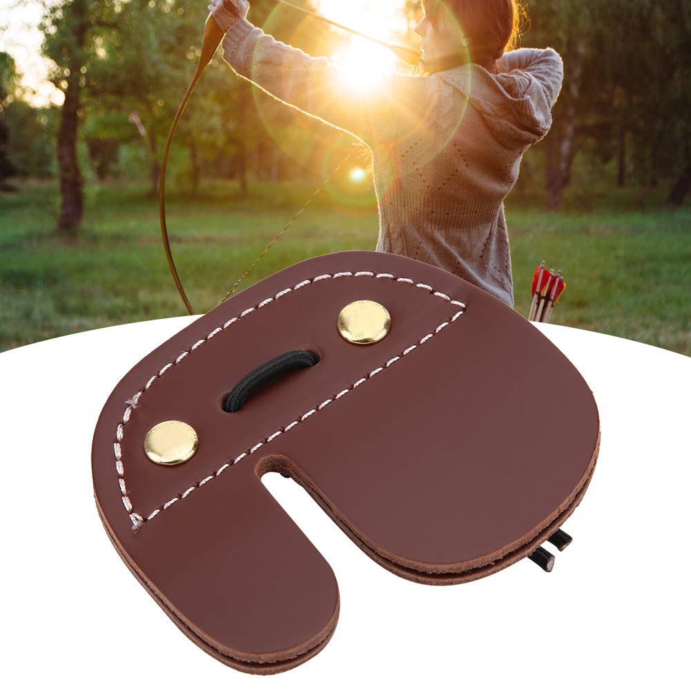VGEBY Tiro con L'Arco Protezione per Le Dita Tiro con L'Arco Finger Tab Tiro con L'Arco Attrezzatura da Gioco Protezione per Le Dita Artificiale con Arco ricurvo Tradizionale