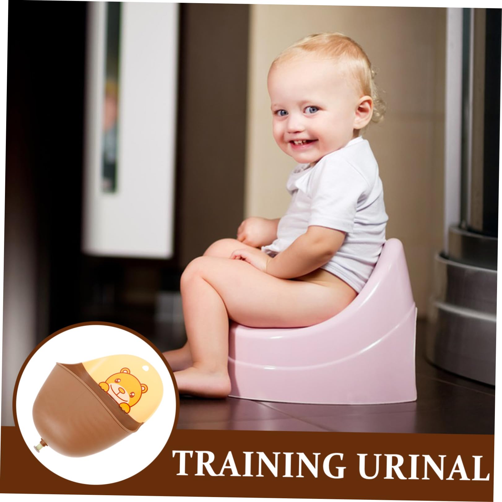 ifundom 2piezas Orinal Infantil De Entrenamiento Para Niño Urinal De Pared Para Potty Training Diseño Prueba De Derrames y De Limpiar Para Baños y