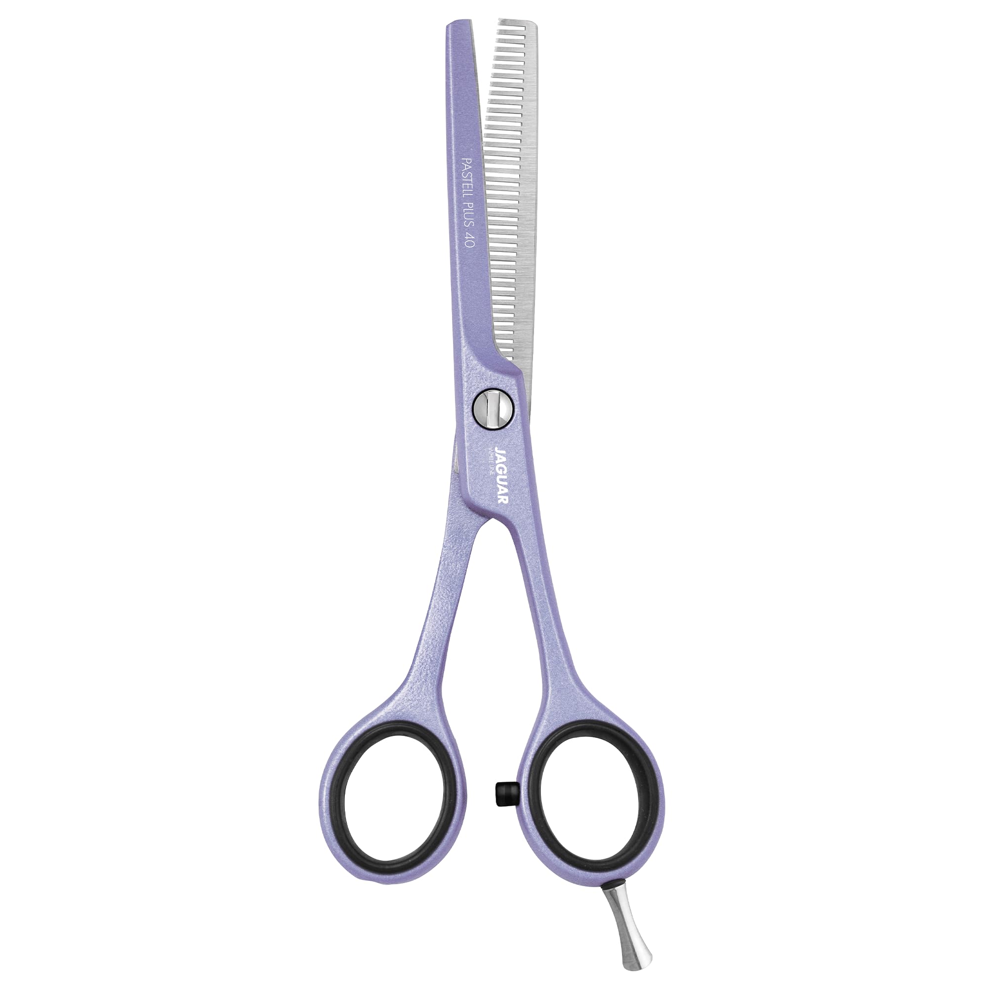 JAGUAR Tijeras de modelar PASTELL PLUS Lavender Classic 40 5,5" | Tijeras de textura con 40 dientes de desfilado con afilado prismático | Cubierta metálica antialérgica | Made in Germany