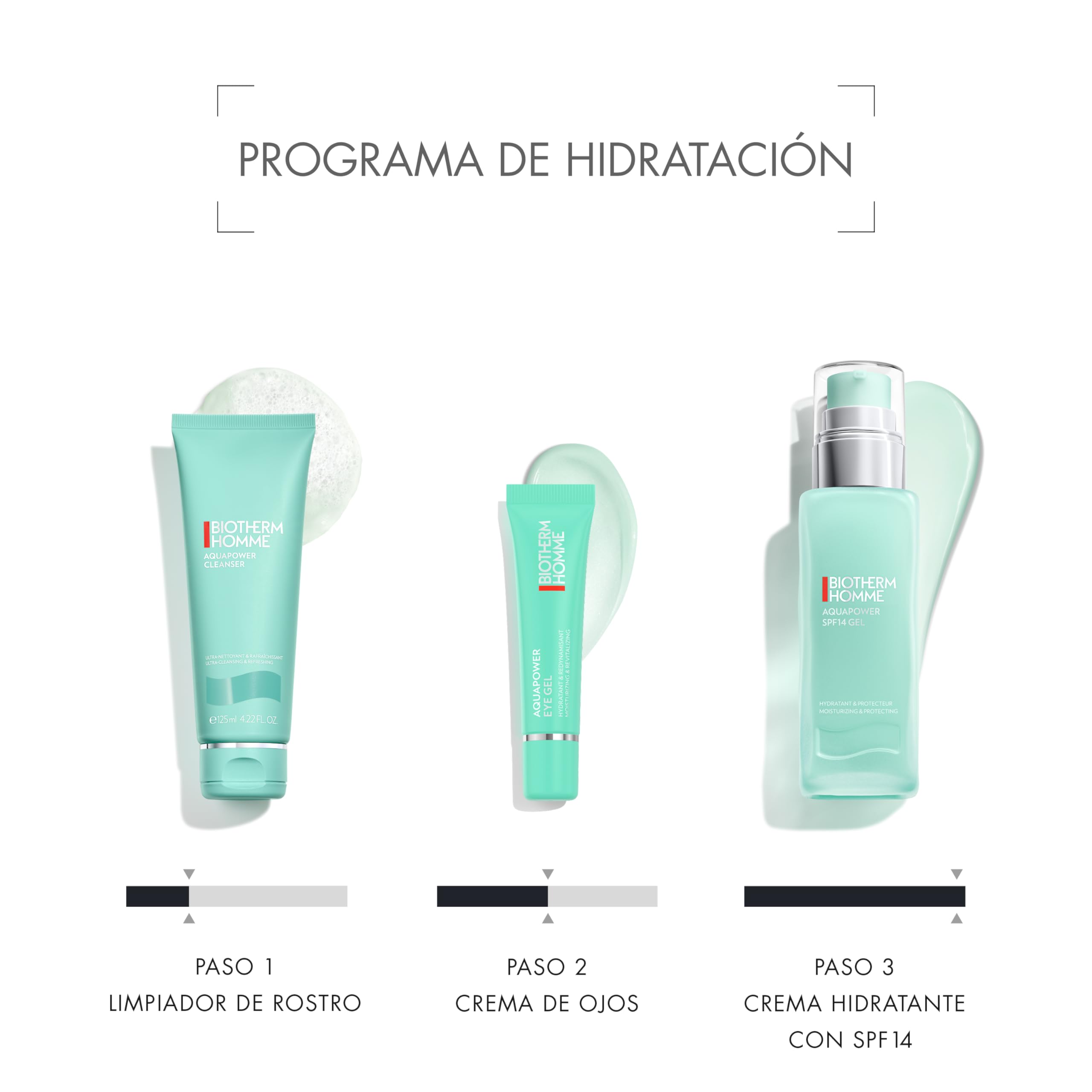 Biotherm Homme, Aquapower Comfort Gel, Gel Facial Hidratante para Hombre, Pieles Secas, Textura No Pegajosa de Absorción Rápida, Combate la Deshidratación y Agresiones Externas, 75 ml