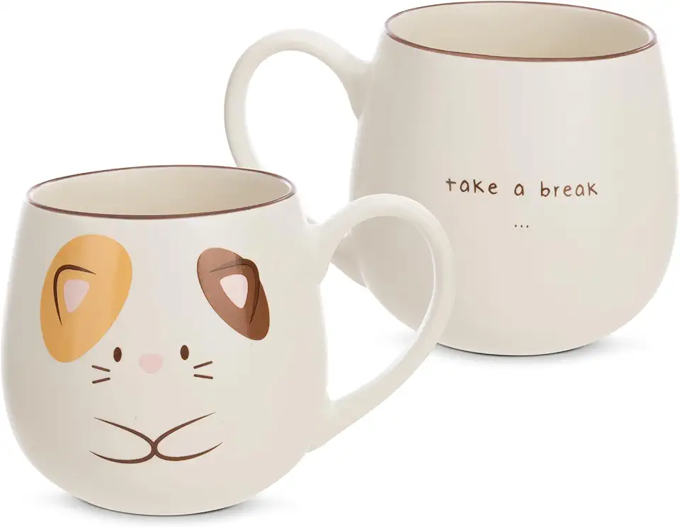 Porslinsmugg med katten Angy 400 ml