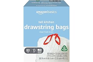 13-Gallon Trash Bags from AmazonBasics: Prime Pantry Convenience
