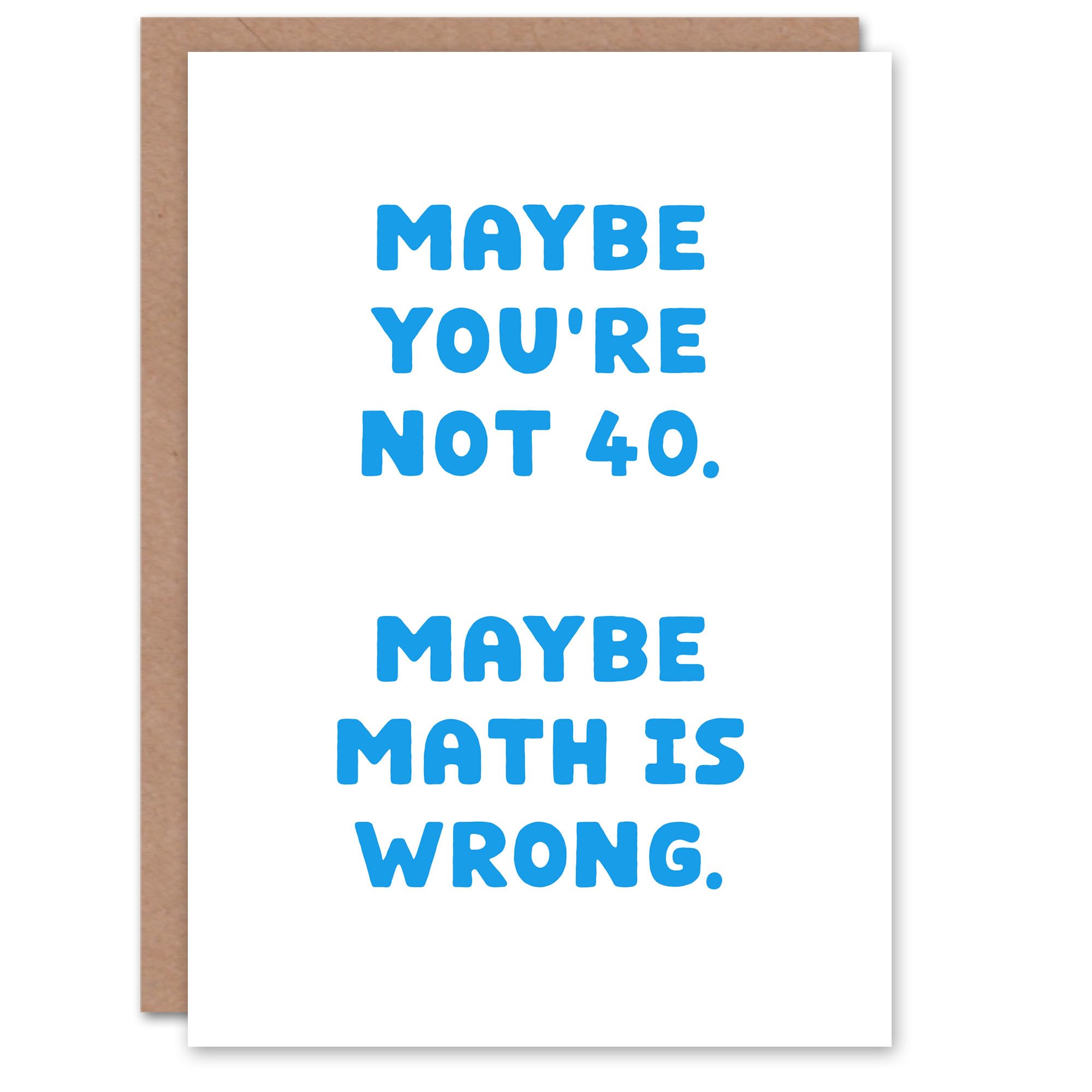 Artery8 - Greeting Card - Funny Birthday Card - White