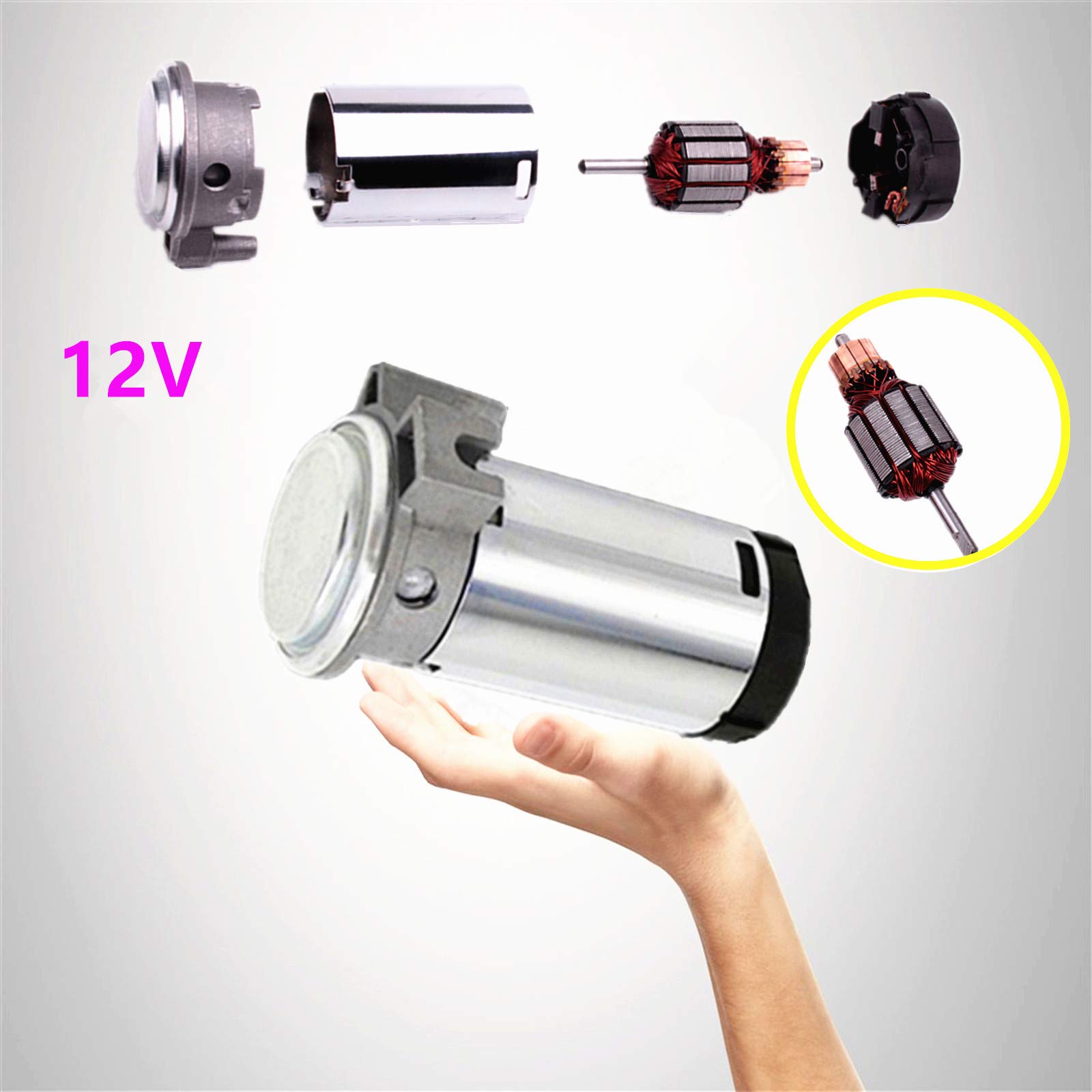Bocina para automóvil Bocina de aire 12V 150DB Car Horn 45cm Bocina para automóvil Plata Cromo Zinc Trompeta simple Bocina con bomba de aire Bocina de camión para 12V Car tren moto barco etc
