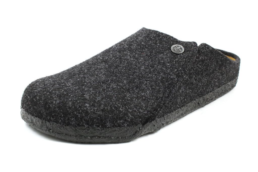 Birkenstock Zermatt Anthracite, Wool Felt, Zapatillas de Estar por casa con talón Abierto Hombre