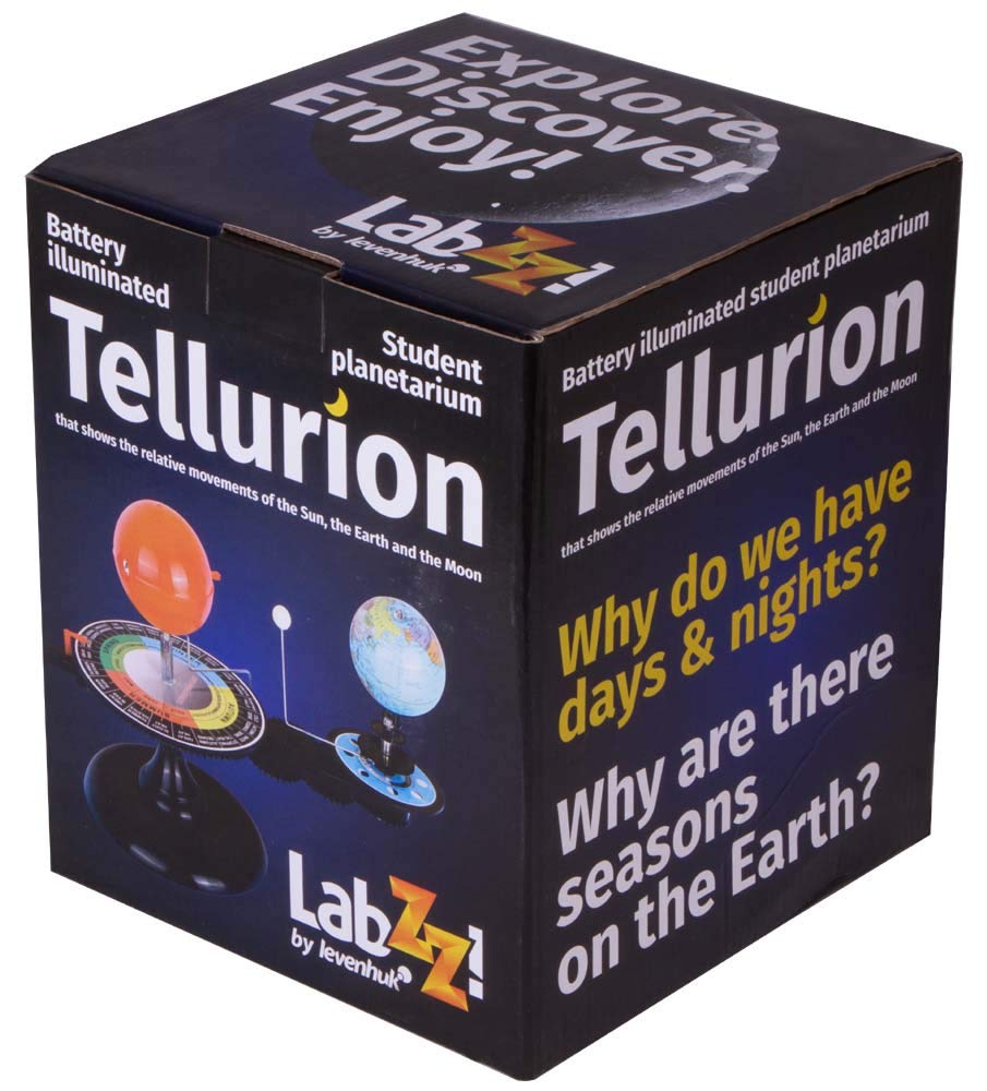 Levenhuk LabZZ Tellurion Illuminato per Bambini – Modellino Scientifico della Rivoluzione di Terra e Luna Attorno al Sole per i Primi Studi di Astronomia (IT)