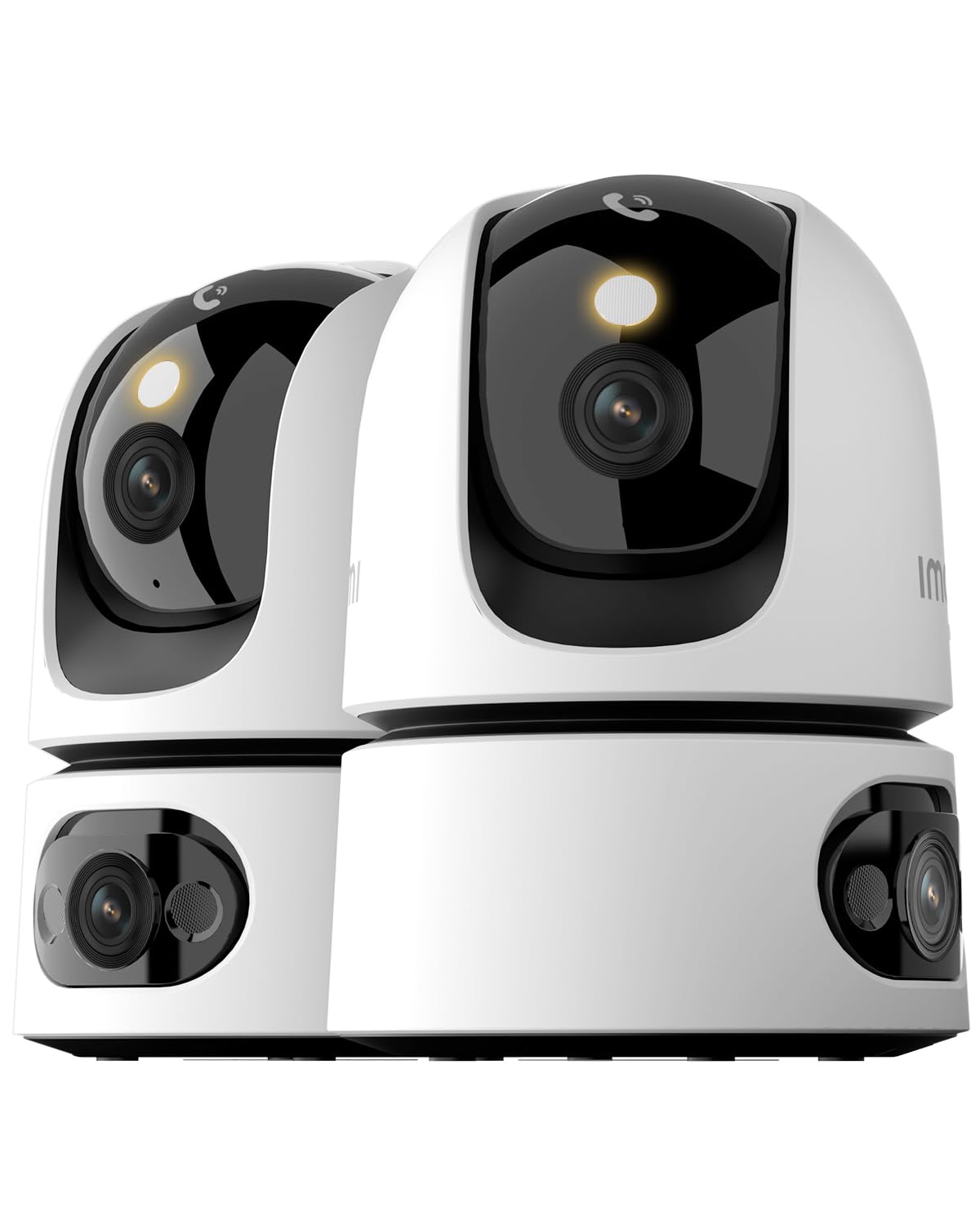 Imou 3K(3MP+3MP) Lot 2 Caméras Surveillance WiFi Intérieur Double Objectif