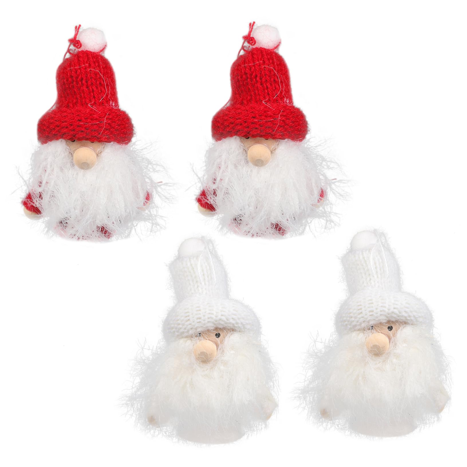 Cabilock 4 Sätze Weihnachtsbaumanhänger Santa Claus Hängedekoration Festliche Weihnachtsdeko Für Baum Wand Tür Fenster Und Kamin Für Weihnachtszeit 4 Stück * 4