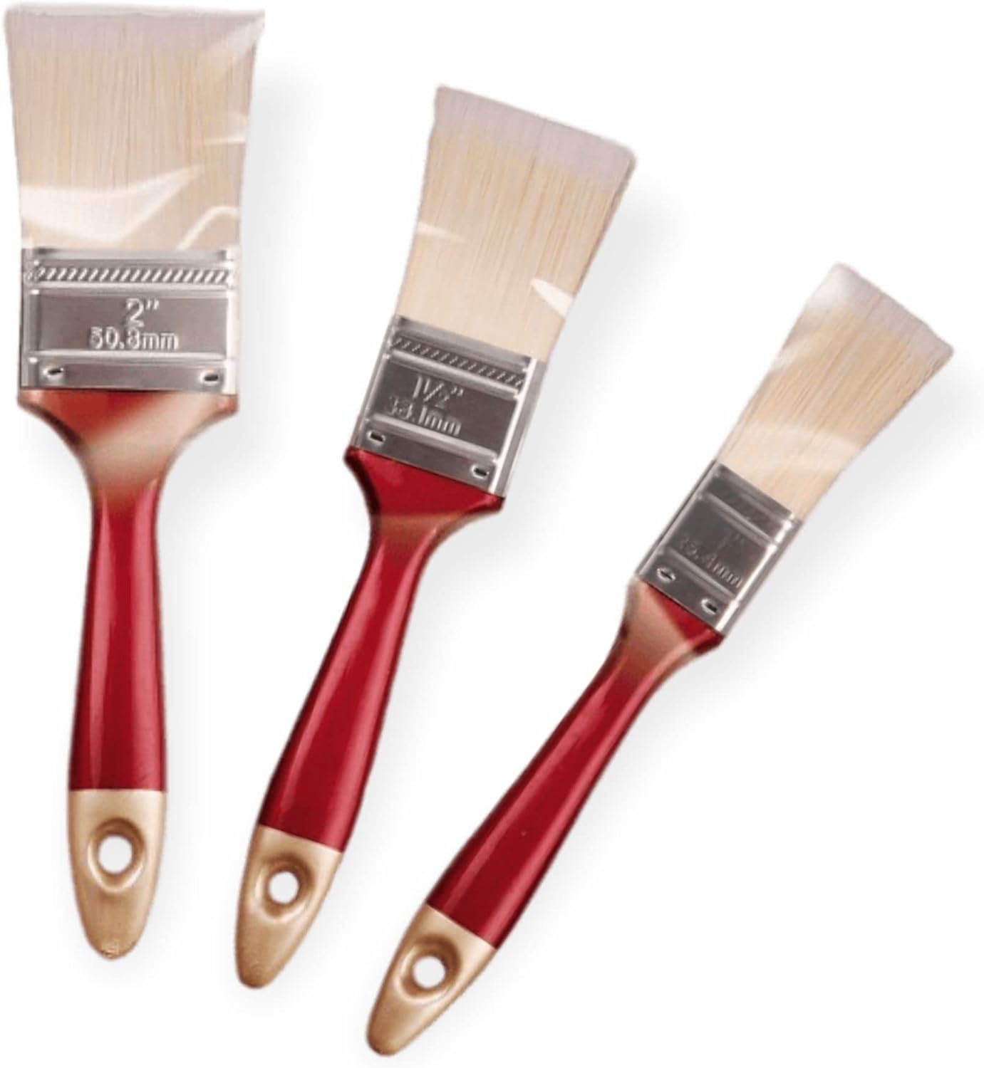 Paint Brush Set Heavy Duty Paint Brushes Strong Bristles Professional Paintbrush Walls Fence