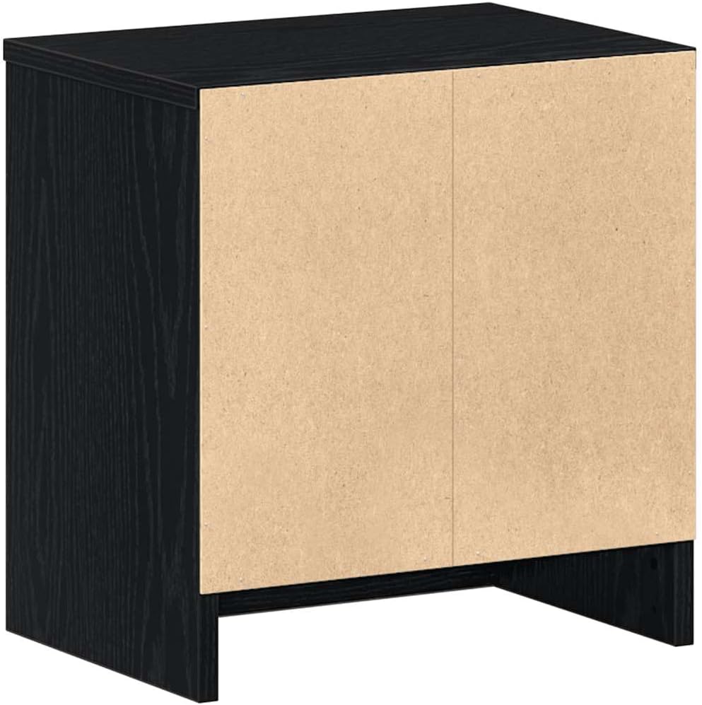 Rear view of the bedside cabinet showing the back panel