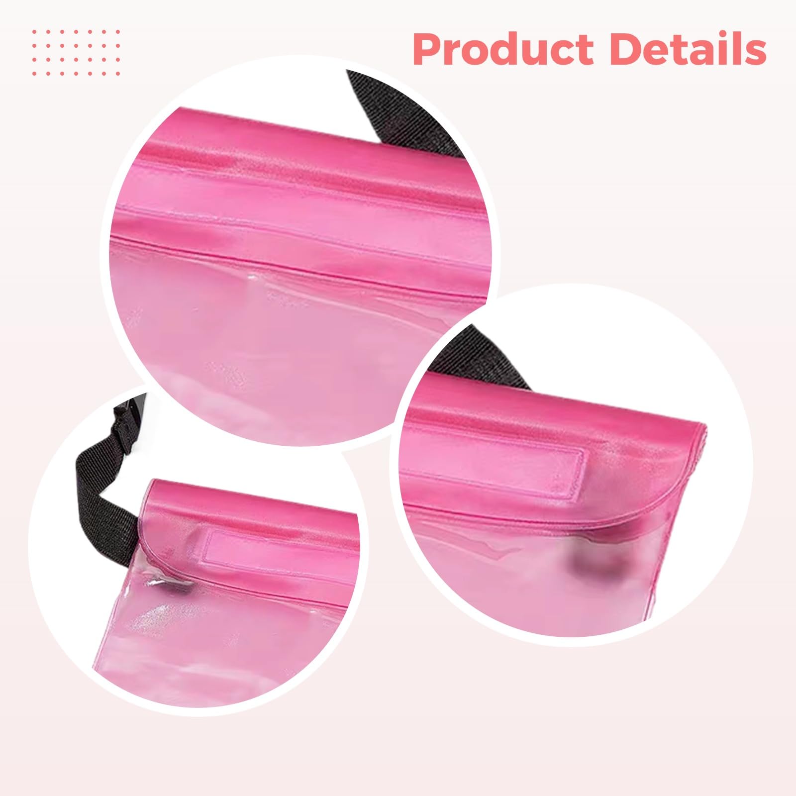 Lot de 12 bananes imperméables, pochette téléphone en PVC avec triple fermeture, ceinture réglable, tactile, sac de taille étanche pour la natation, la navigation et les sorties en bord d’eau