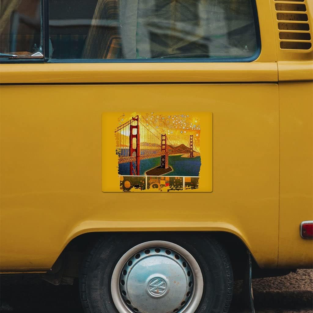 San Francisco Car Magnet 2 PCS - Bridge Car Magnet - Art Sticker