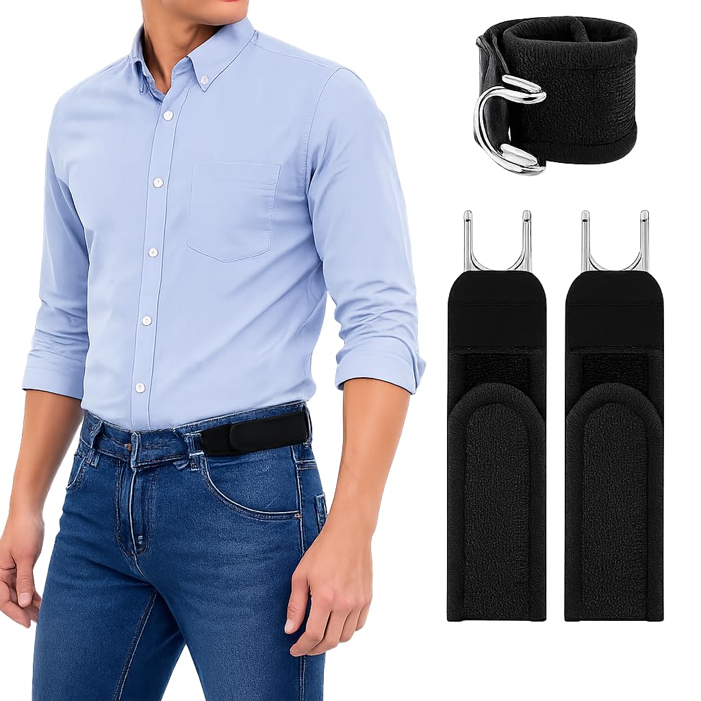 Buckleless Belt Hook Tactical Metal Hook Elastic Belt Unisex Buckle-Less Invisible Waist Belts | Free Size Adjustable Elastic Belt | Hooks Belts Tactical For Mens & Womens-image-44