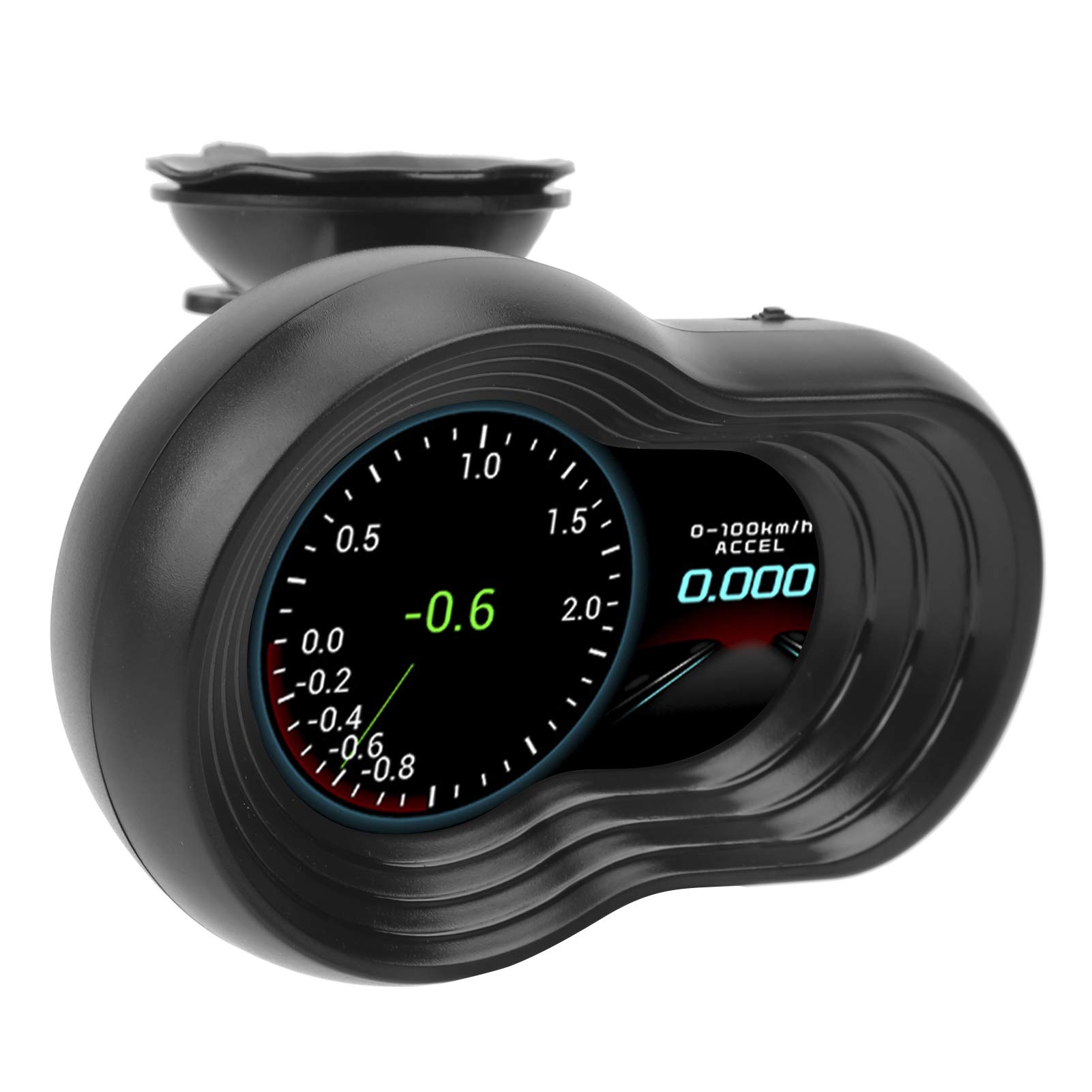Monitor HUD Head Up Display universale OBD2 e GPS Dual Mode, proiettore per auto multifunzionale per velocità, tensione e giri al minuto, schermo LCD ad alta definizione con