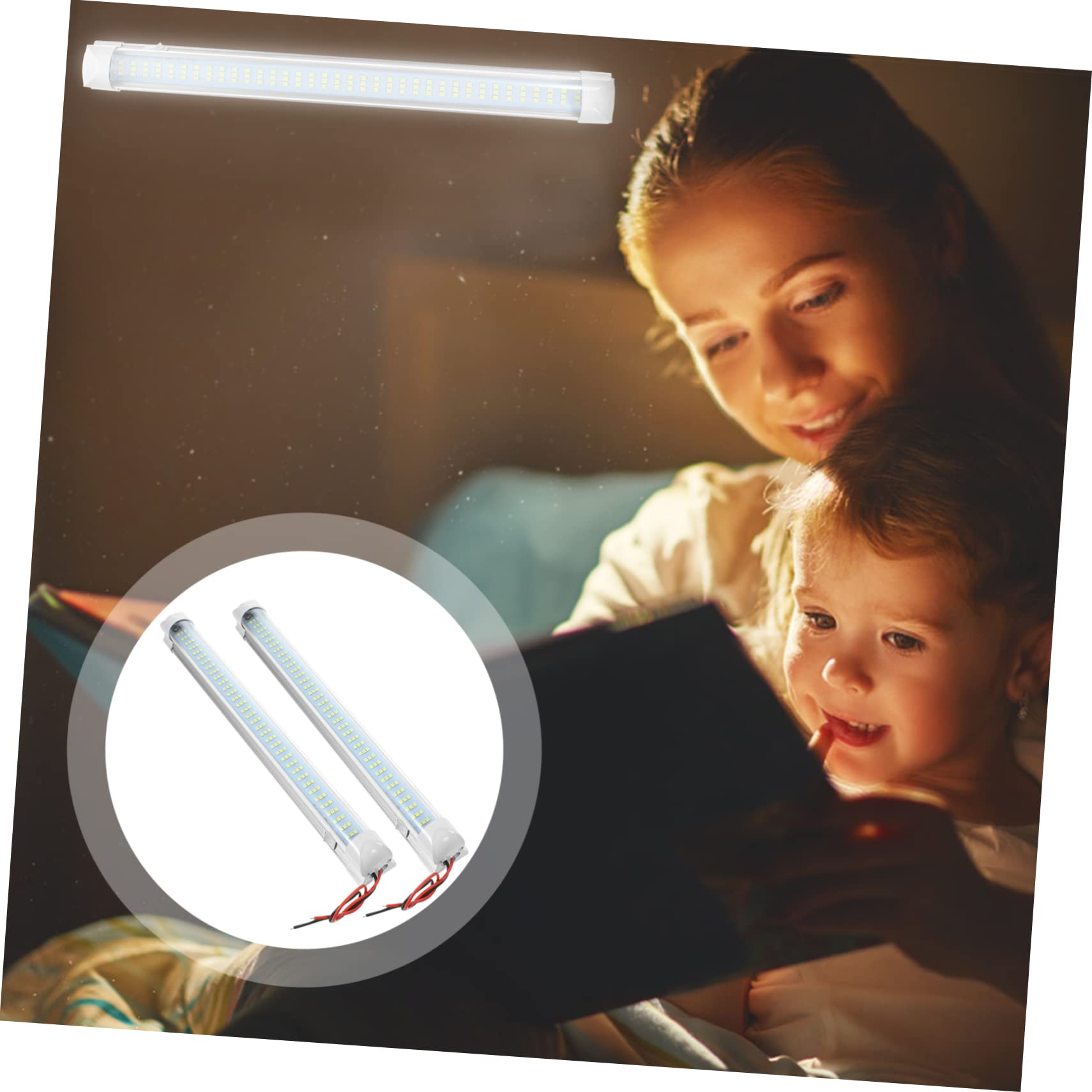 VINTORKY 12v Led Strip Lights Car Interior Lights 2 Pack Led Lights for Truck Bed Ceiling Rv Trailer Lights