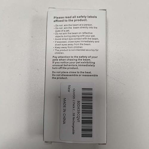 Miniatura 9 de Juguetes para gatos, 2 piezas, juguetes interactivos recargables por USB, 3 modos de luz y 5 patrones ajustables, juguete portátil para gatos y