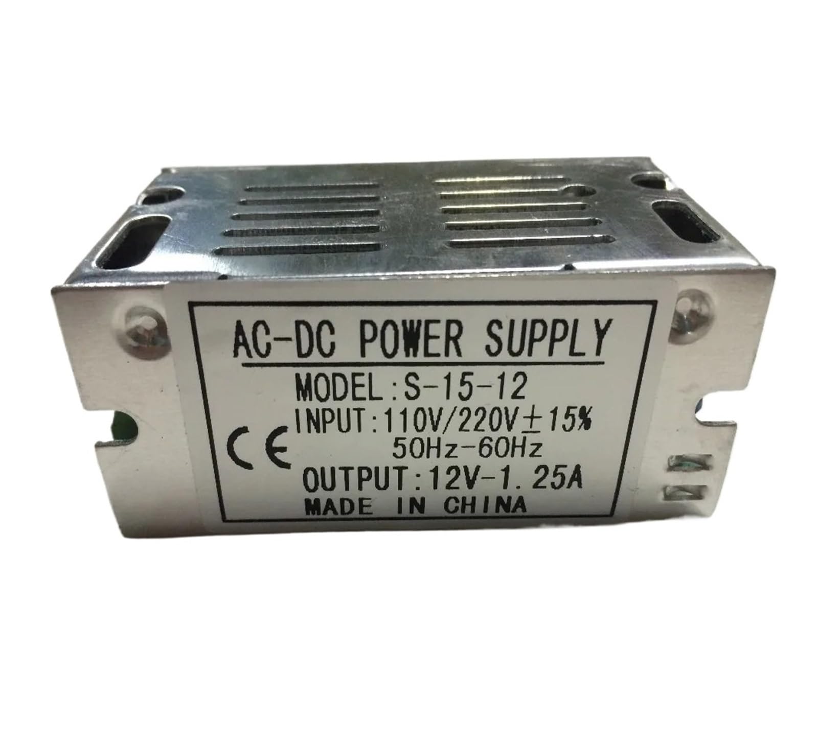 Adaptateur d'alimentation pour pilote LED 15W à haute efficacité et tension constante 12V