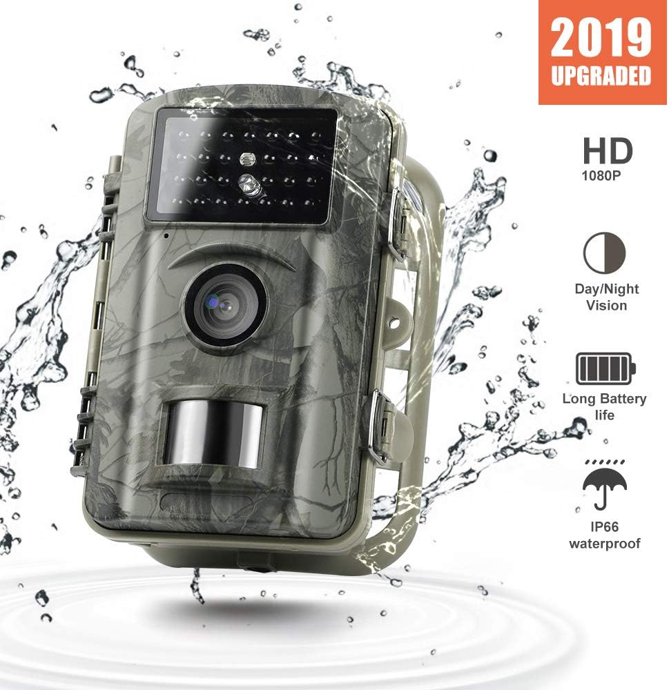 Trail Cameras with Night Vision Motion Activated Waterproof IP66 Upgraded 12MP HD Scouting Hunting Camera with Latest 940nm Infrared LEDs 0.4S Trigger