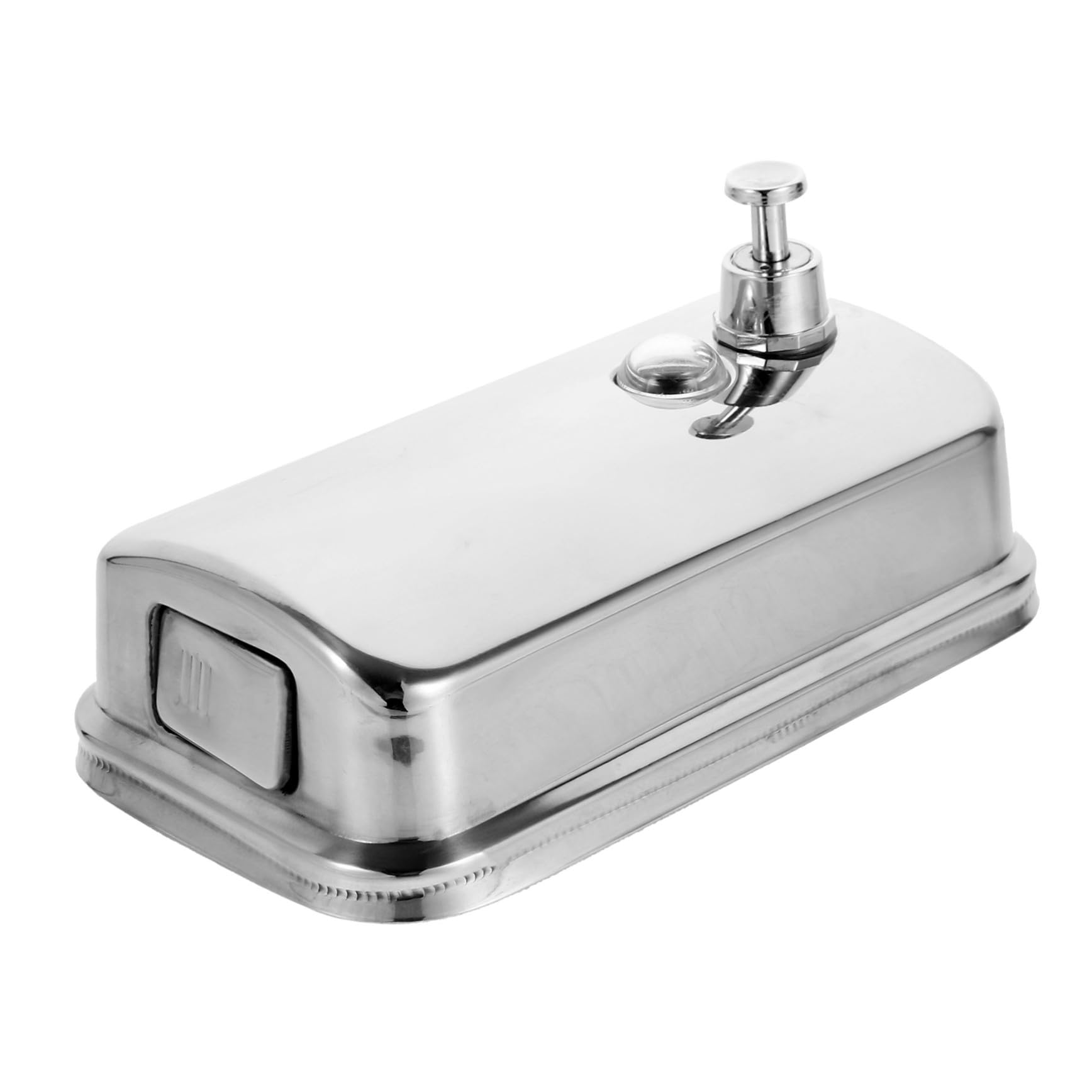 Dispensador de Jabón Líquido para Pared de Acero Inoxidable Capacidad Dosificador Manual para Baño Cocina y Oficina Resistente y Fácil de Instalar Diseño Anti-Goteo y
